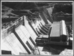 View over the Clyde power project, Otago, New Zealand