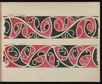 Godber, Albert Percy, 1876-1949 :[Drawings of Maori rafter patterns]. 1. MA3. 3W. "Mangopare" at Kaiti, Gisborne, about 1849. [and] MA5. 5W. "Ngutukura". [1939-1947].