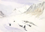 Green, William Spotswood, 1847-1919 :Descent of the Schilthorn [Switzerland, July 1879]