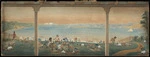 Baker, Richard, 1810-1854 :View of Wellington from Major Baker's verandah, about 1848.