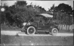 A H Turner at the wheel of a 1918 Humber, probably in Eltham
