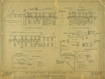 McKeon, William John, 1896-1973 :Alterations, renovations etc, the Martinborough Hotel. June 1936. Crichton, McKay & Haughton, Architects, Wellington. Elevation to square, to west, to main road, to south. Plan of roofs as existing. Details of fire escape balcony.