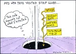 MPs who have visited strip clubs... Brash. Benson-Pope, Awater Huata, Taito Philip Field. "This pole dancing isn't what I expected.." Sunday News, 23 August 2007