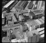 Industrial buildings, including Hutchinson's Wholesale and John Reid and Company Ltd, Auckland