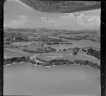 School, Donald Bruce Road, Surfdale,Waiheke Island, looking towards Putaki and Anzac Bay, Auckland Region