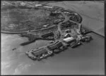 Onehunga Wharves with land reclamation, Manukau Harbour, Auckland