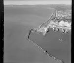 Napier Port and foreshore, showing the breakwater