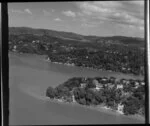 French Bay and Shag Point, Titirangi (foreground), Laingholm (in distance), Waitakere, Auckland