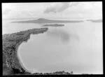 Bucklands Beach, Auckland with view of Brown's Island and Rangitoto