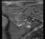Huntly with Huntly College in foreground, Waikato District