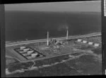 Coastal view featuring Marsden Point, Whangarei Harbour, Northland Region, including oil refinery