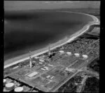 Coastal view, Ruakaka, Whangarei District, Northland Region, featuring Marsden Point Power Station