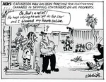 Smith, Ashley W, 1948- :"Oh, that's a relief! He kept saying he was 'off to the can' and I blamed it on my haute cuisine." 17 August 2011