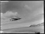 Lodestar aircraft taking off from Rongotai, Wellington