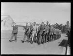 ATC [Air Training Corps] weekend camp, Whenuapai, cadets on parade
