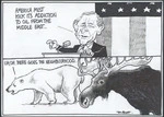 "America must kick its addiction to oil from the Middle East..." "Uh. Oh. There goes the neighbourhood... 3 February, 2006.