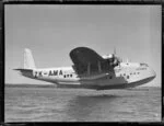 Seaplane Aotearoa in flight, Mechanics Bay, Auckland