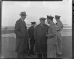 Sir Keith Park, J Heenan and Air Commodore Fielden, Whenuapai Air Base, Waitakere City, Auckland