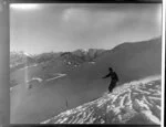 Downhill skier, Coronet Peak Ski Field, Queenstown