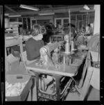 Workers at Tatra Leather factory, Wainuiomata, Lower Hutt