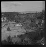 Children playing in Kingsford Smith Memorial Park and parents watching, Katoomba, New South Wales, Australia