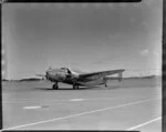 ZK-APU Lodestar aircraft at Paraparaumu airport