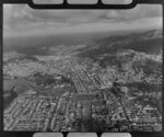 Wellington city looking over the Basin Reserve to Newtown