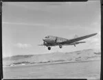 New Zealand National Airways Corporation Douglas Dakota airplane Puweto, Paraparaumu airport