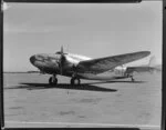 New Zealand National Airways Corporation Lockheed Lodestar airplane Kopara ZK-AKW, Paraparaumu airport