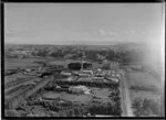 Otahuhu, Auckland, featuring Coutts family residence in foreground, and Dominion Brewery