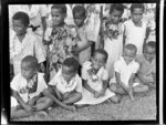 Fijian children at the market, Ba, Fiji
