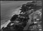 Coastal view of Takapuna, North Shore City, Auckland, including Clifton Road, Wilson Home and Takapuna Grammar School grounds