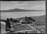 Takapuna Grammar School, Takapuna, North Shore City, Auckland, featuring Rangitoto Island and Waitemata Harbour