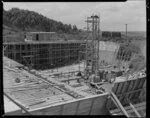 Mt Albert Reservoir, Auckland, under construction by Williamson Construction Company