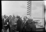 Sir Miles Thomas with members of the British Empire Games Team, [Auckland?]