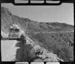 Landliner coach to Auckland on the road around Lake Taupo