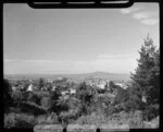 View of Rangitoto from top of Mount Eden, Auckland