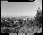 View of Rangitoto from top of Mount Eden, Auckland