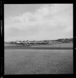 A row of Airtourer aeroplanes on the airstrip at Auckland Aero Club, Mangere