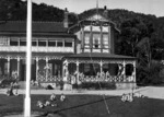 Part 3 of a 5 part panorama depicting Croydon Preparatory School and grounds, at Days Bay, Eastbourne