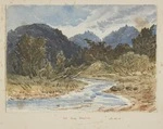 White, Annie Julia, 1852-1932 :Art Club Sketch. [Bush and stream. 1880s]