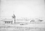 Parkes, Samuel, 1790-1863 :Wanganui Church [i.e. Christ Church]. [1840s].