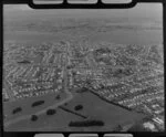 Onehunga, with Cornwall Park in the foreground, Auckland