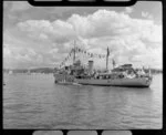 Auckland Anniversary Regatta, Auckland Harbour, showing ship