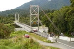 Karangarua suspension bridge