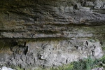 Contact between limestone and granite, Oparara River