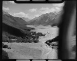 Hopkins Valley at the head of Lake Ohau, Waitaki District, Canterbury Region