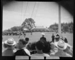 Parade ceremonies for Queen Elizabeth and visitors, Waitangi Treaty Grounds, Bay of Islands
