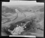 Huntly, Waikato District, looking along Waikato River to Taupiri