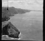 Manukau Heads, with Huia Point (centre right), Waitakere, Auckland